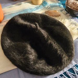 Ladies Black Rabbit Beret | Target